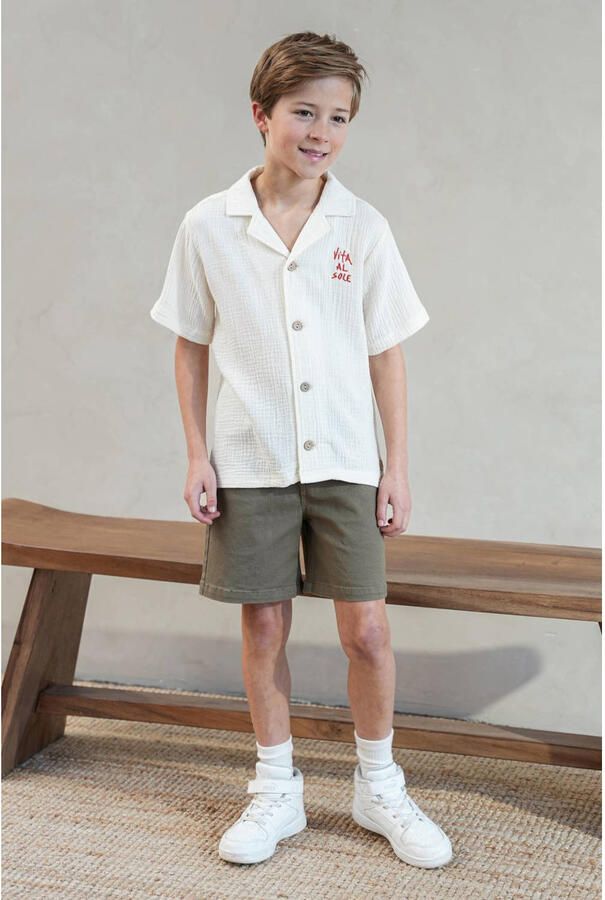 Like Flo Boys regular waist casual short groen - Foto 3