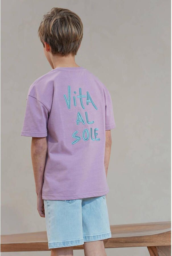 Like Flo Boys T-shirt met backprint lila - Foto 3