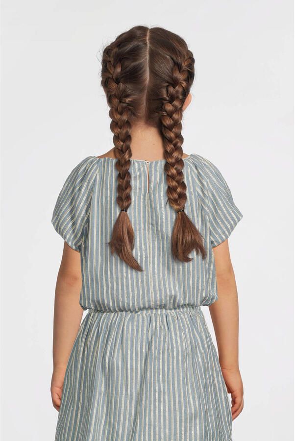 LIKE FLO Meisjes Blouses Carmen Flo Balloon Top Lichtblauw - Foto 6