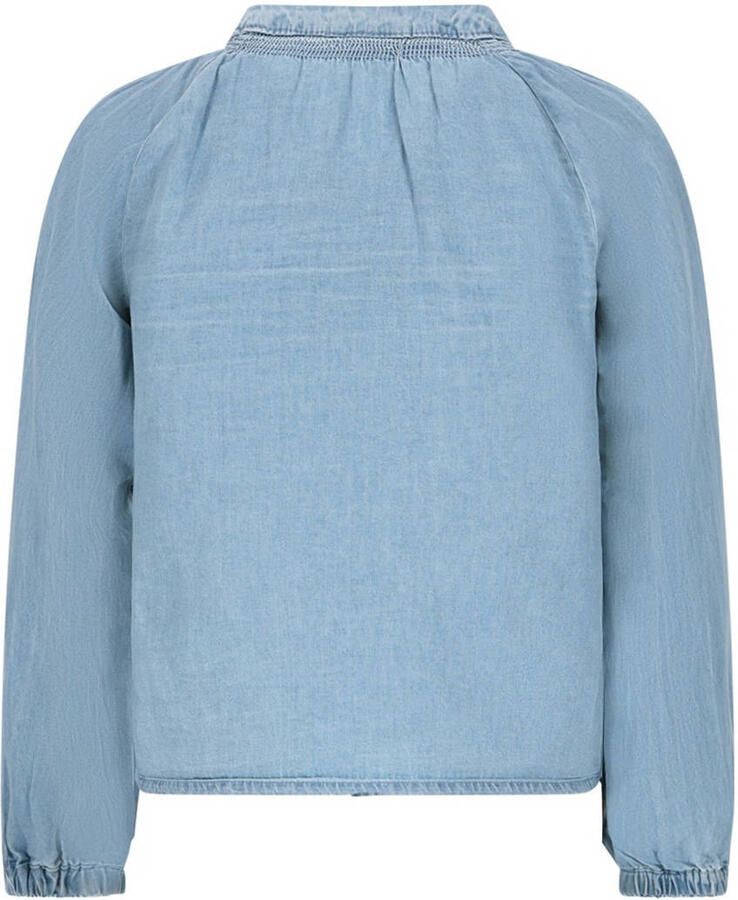 LIKE FLO Meisjes Blouses Chei Flo Chambrey Blouse Lichtblauw - Foto 3
