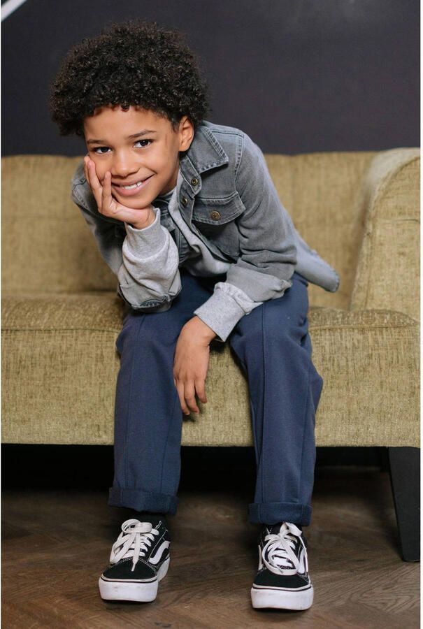 Like Flo denim overhemd grijs - Foto 3
