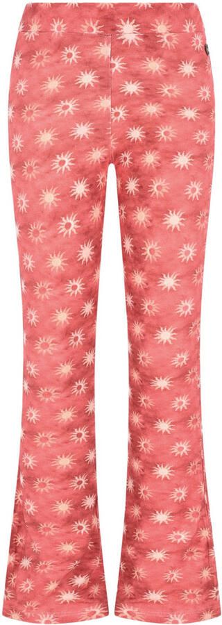 LIKE FLO Meisjes Broeken Floor Aop Flared Pants Rood - Foto 5