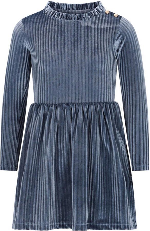 Like Flo fluwelen korte jurk blauw - Foto 3