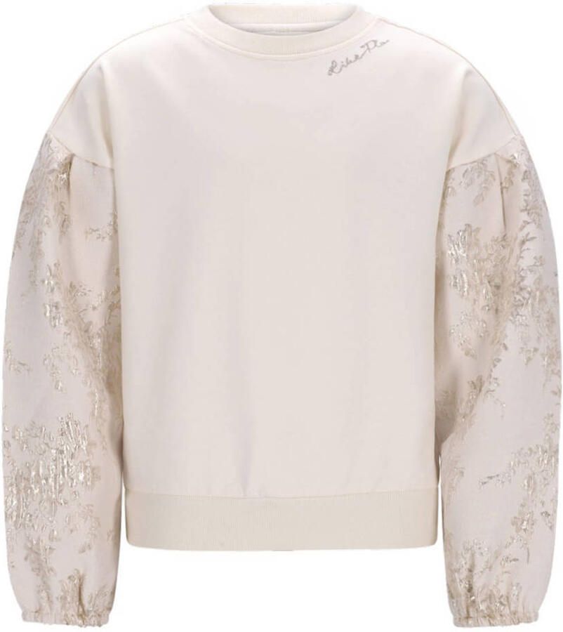 Like Flo gebloemde sweater wit