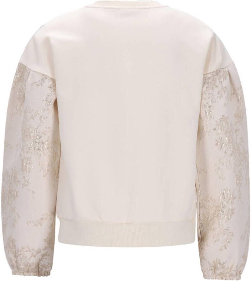 Like Flo gebloemde sweater wit - Foto 2
