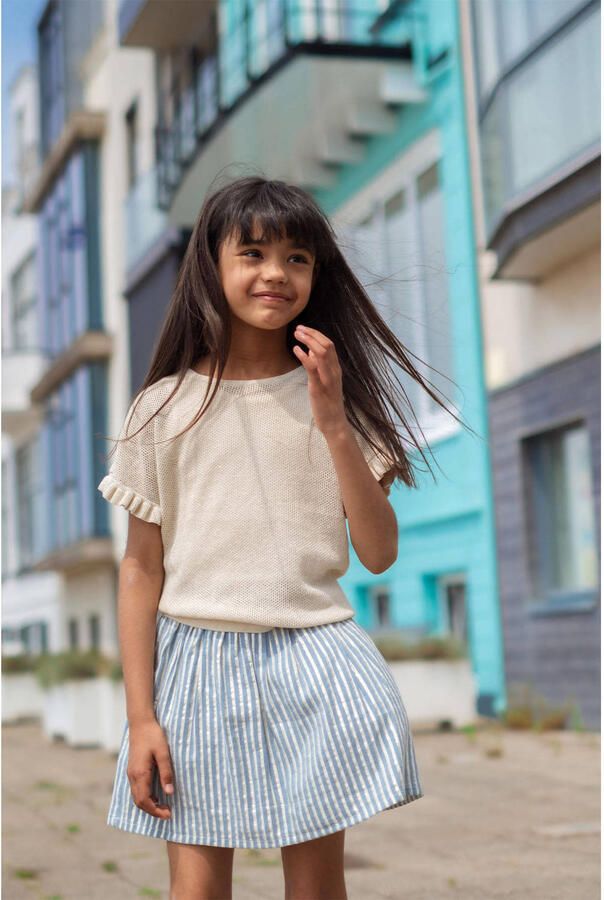 LIKE FLO Meisjes Tops & T-shirts Emma Flo Glitter Top Ecru - Foto 4