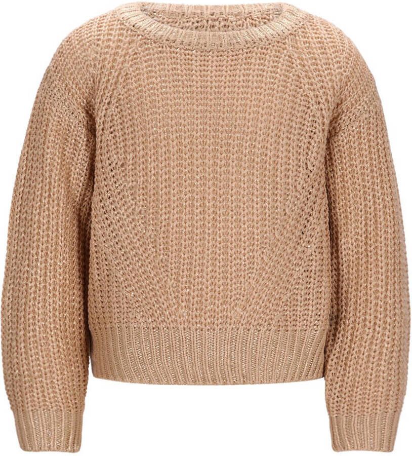 LIKE FLO Meisjes Truien & Vesten Djuna Flo Coated Knit Beige - Foto 5