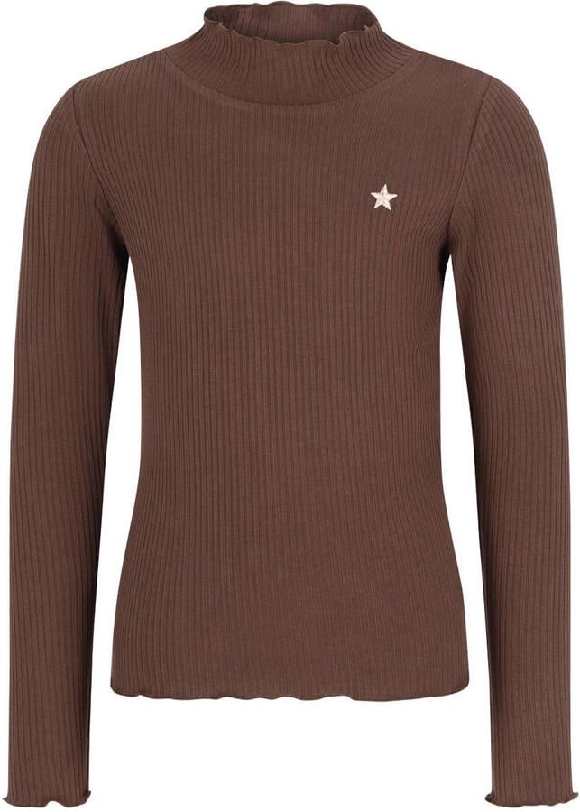 LIKE FLO Meisjes Tops & T-shirts Eef Flo Basic Coll Bruin - Foto 3