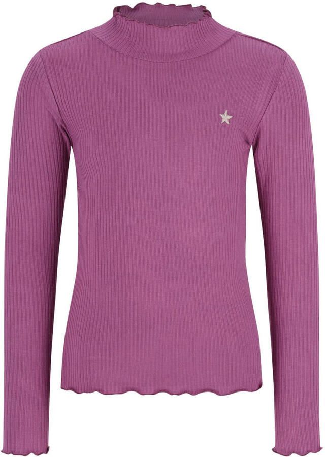 Like Flo getailleerde longsleeve paars