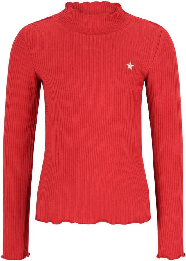 LIKE FLO Meisjes Tops & T-shirts Eef Flo Basic Coll Rood - Foto 3