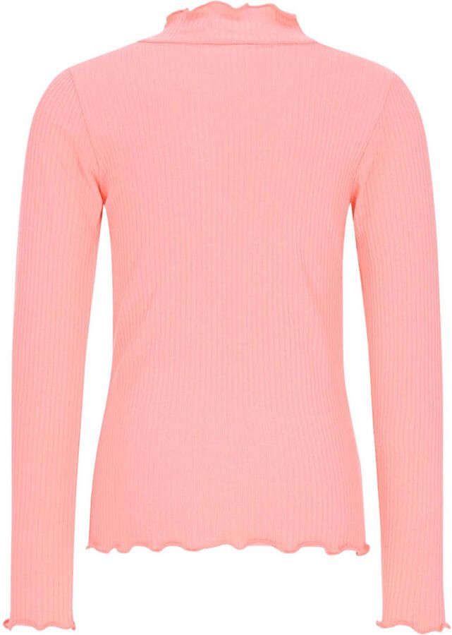 Like Flo getailleerde longsleeve roze - Foto 2