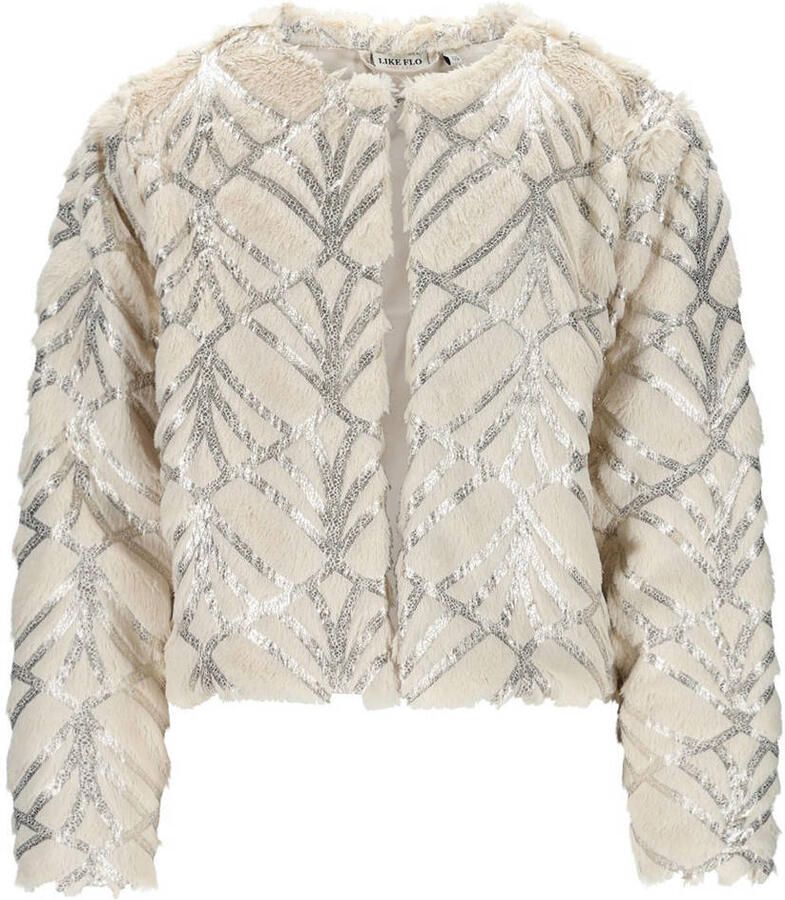 LIKE FLO Meisjes Truien & Vesten Doris Fur Cardigan Creme - Foto 4