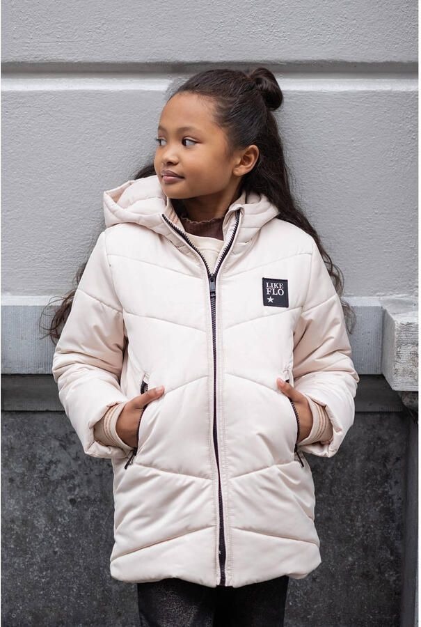 Like Flo gewatteerde jas beige - Foto 2