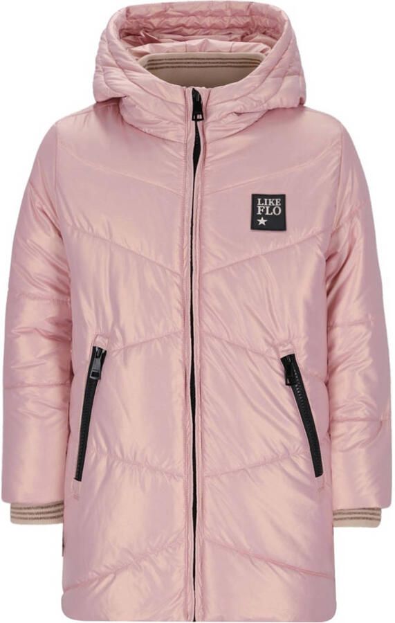 Like Flo gewatteerde jas roze