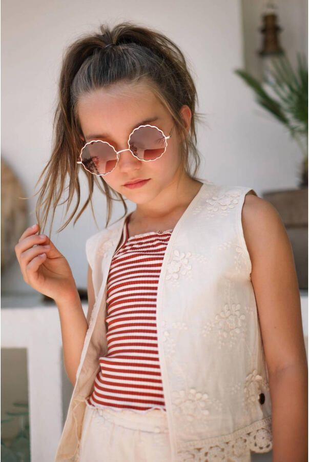 LIKE FLO Meisjes Blazers Dafne Embroidery Gilet Ecru - Foto 7