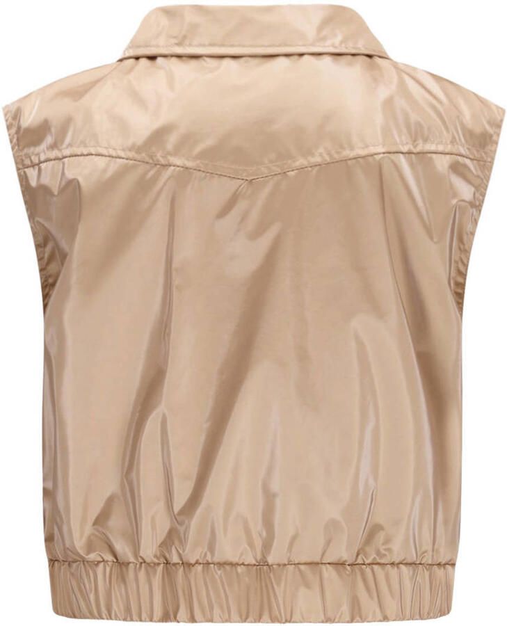 LIKE FLO Meisjes Blazers Diana Metallic Gilet Zand - Foto 6