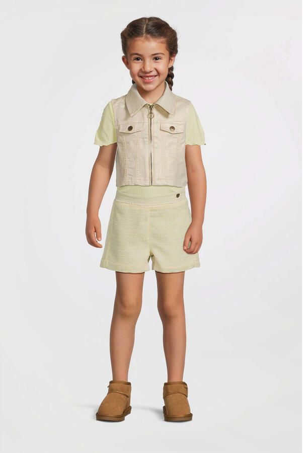 LIKE FLO Meisjes Blazers Flo Denim Gilet Goud - Foto 3