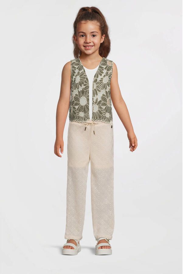 LIKE FLO Meisjes Blazers Colette Flower Gilet Olijf - Foto 3