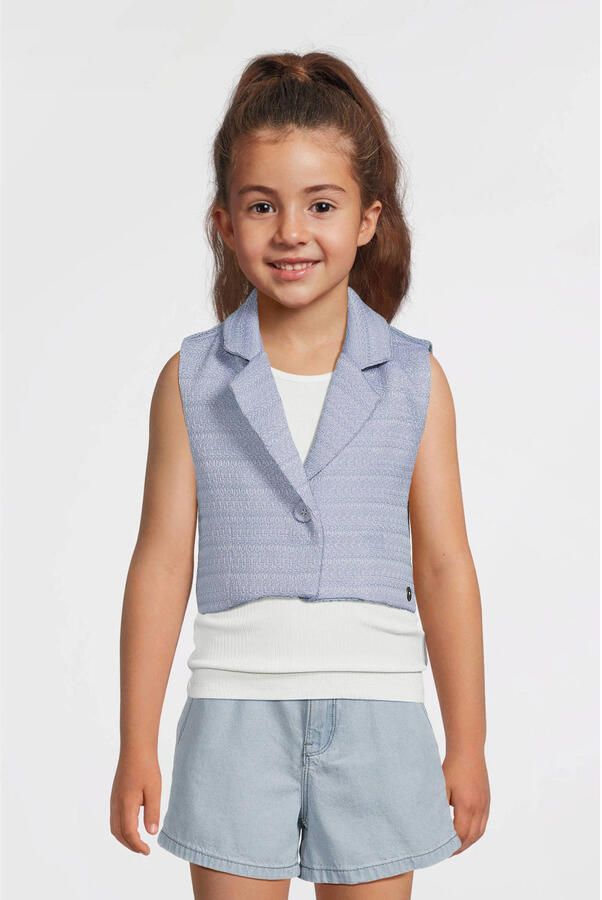 LIKE FLO Meisjes Blazers Denim Flo Gilet Lichtblauw