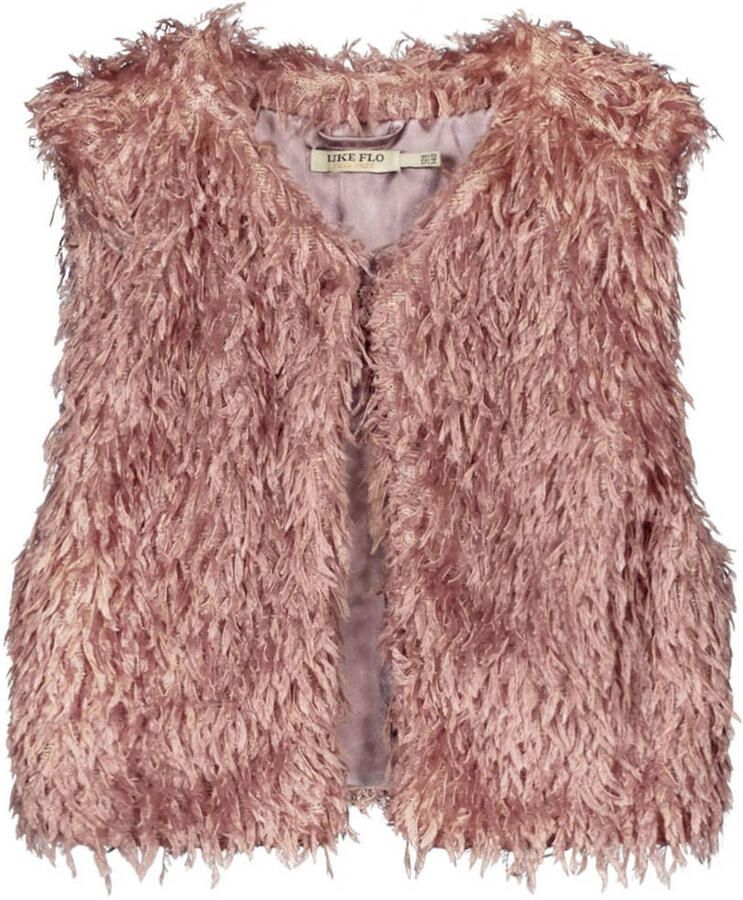 LIKE FLO Meisjes Blazers Flo Feather Gilet Roze - Foto 3