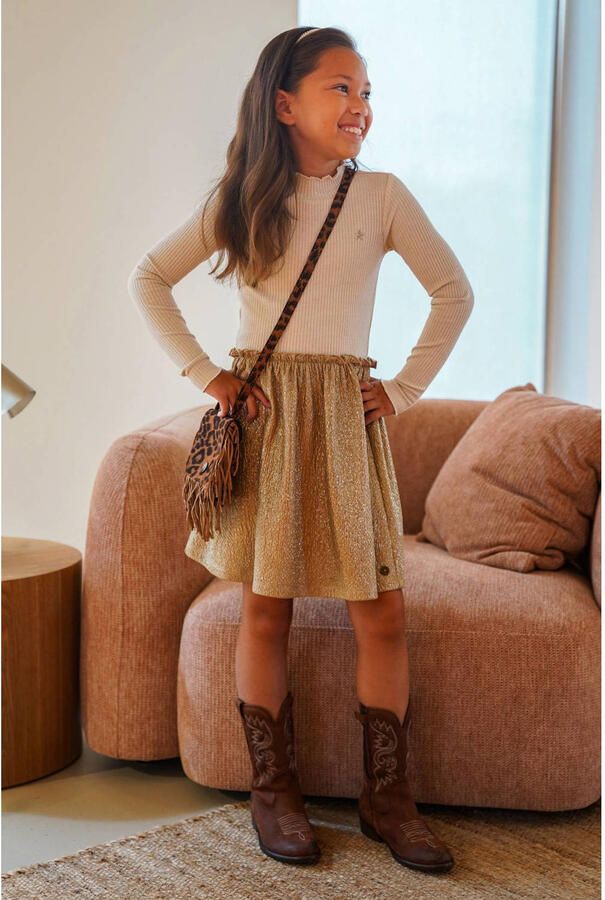 Like Flo glitterjurk goud - Foto 2