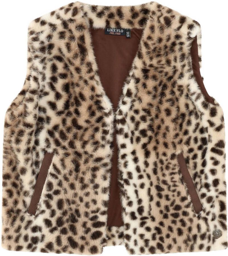 LIKE FLO Meisjes Blazers Didi Flo Faux Fur Gilet Beige - Foto 4