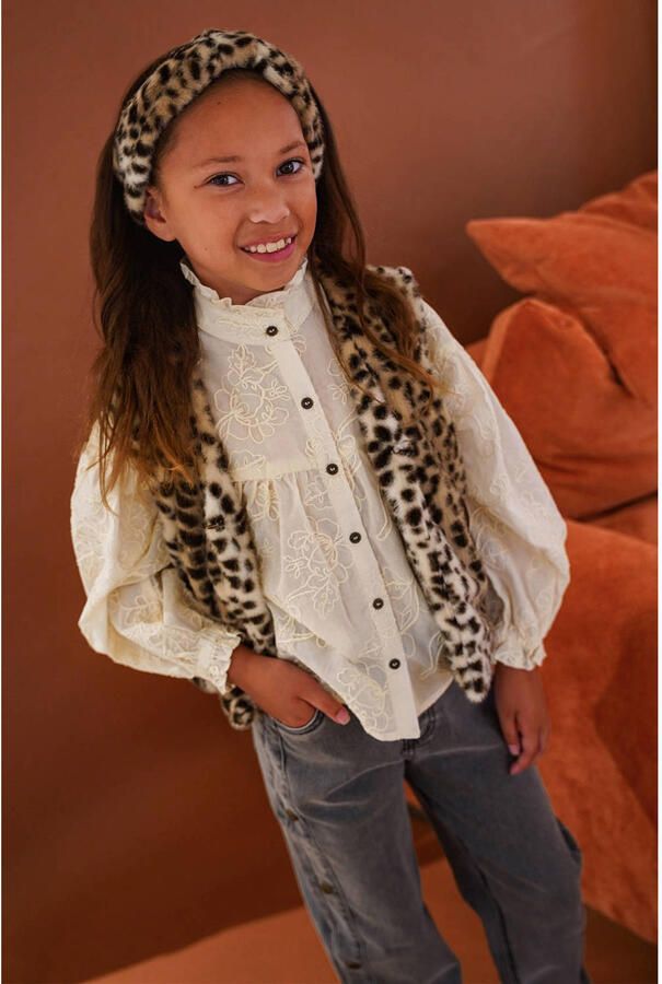 LIKE FLO Meisjes Blazers Didi Flo Faux Fur Gilet Beige - Foto 5