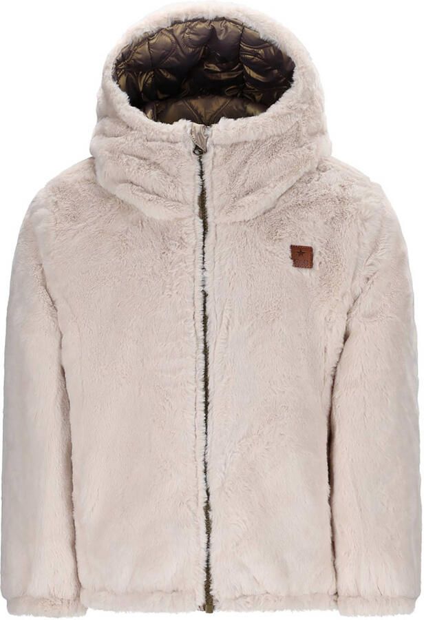 Like Flo imitatiebonten reversible jas beige - Foto 3