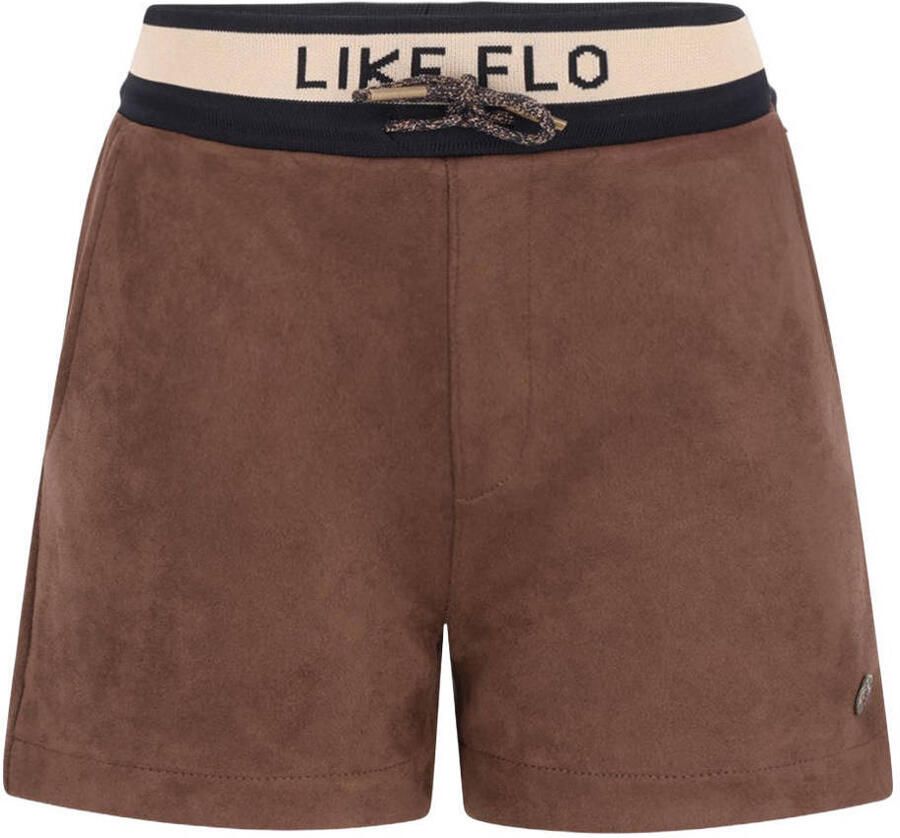 LIKE FLO Meisjes Broeken Faylinn Flo Faux Leather Short Bruin - Foto 3