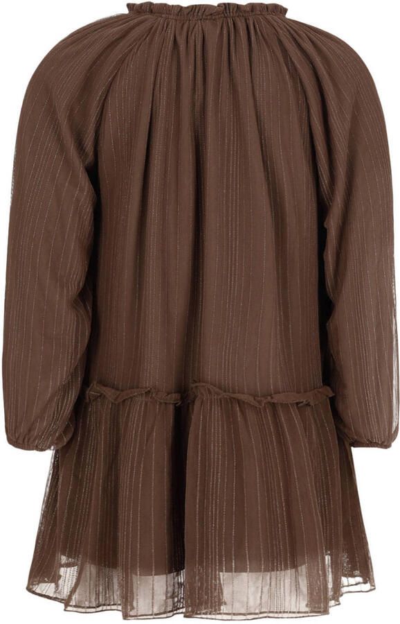 LIKE FLO Meisjes Jurken Malin Flo Fancy Tule Dress Bruin - Foto 4