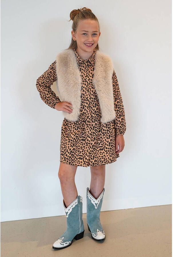 Like Flo korte blousejurk met panterprint - Foto 2