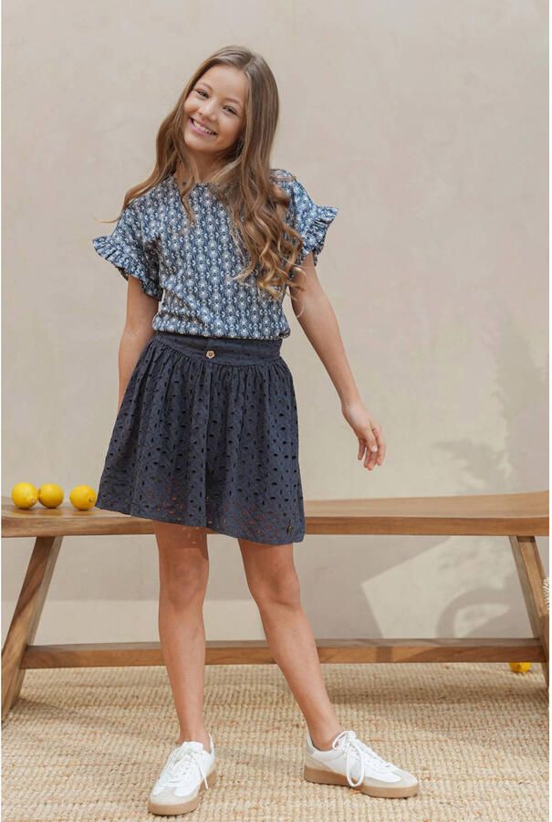 LIKE FLO Meisjes Rokken Silvanna Broderie Skirt Zwart - Foto 3