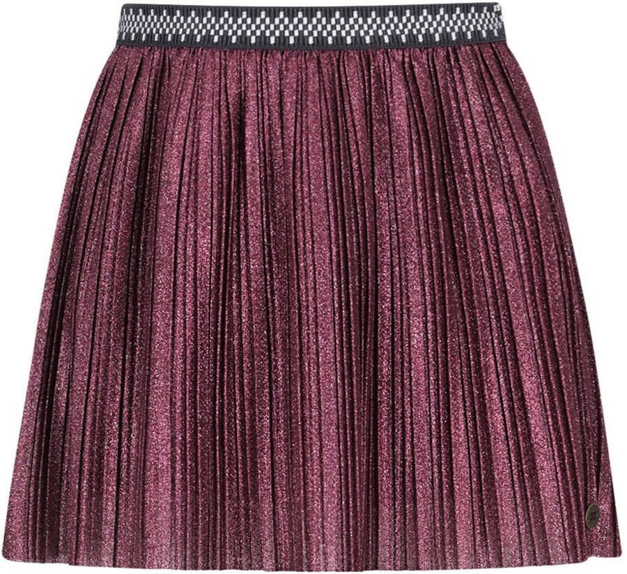 Like Flo korte rok met glitter rood