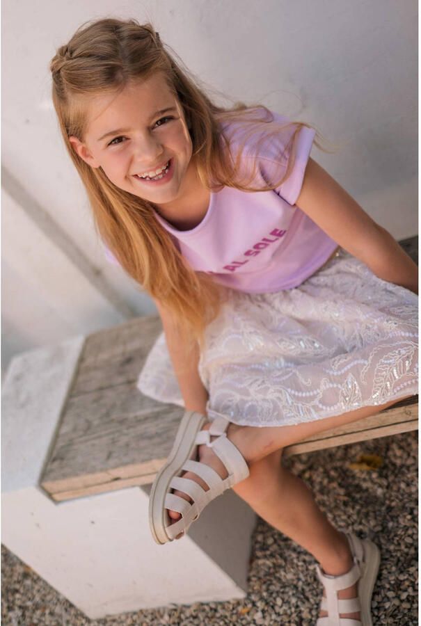 LIKE FLO Meisjes Rokken Semmie Fancy Embroidery Skirt Creme - Foto 6