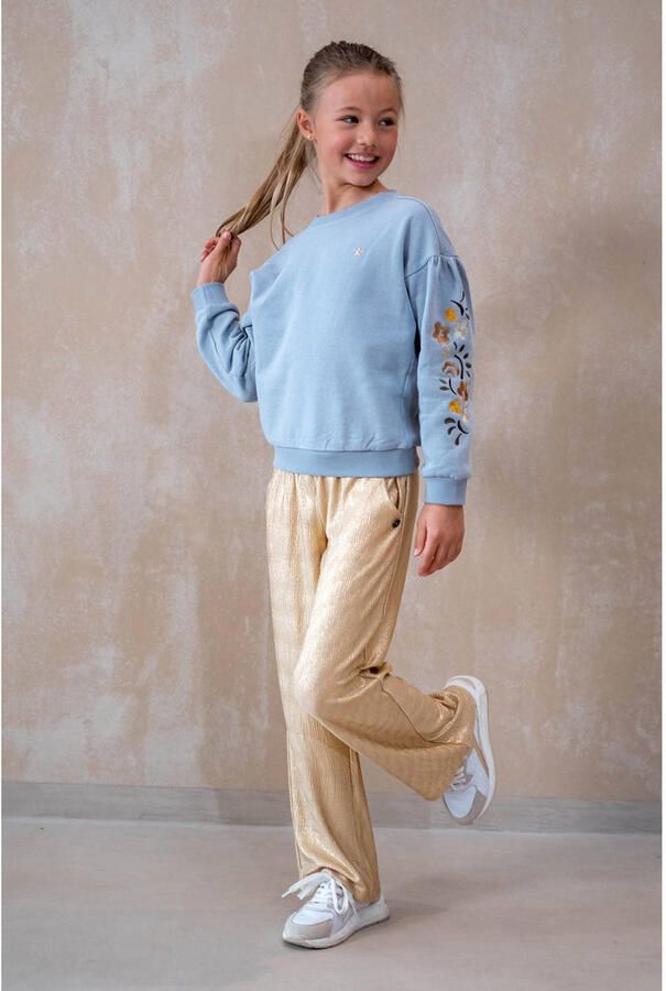 LIKE FLO Meisjes Broeken Fenya Flo Metallic Pants Goud - Foto 3