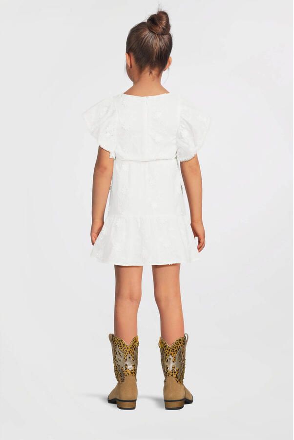 LIKE FLO Meisjes Jurken Madelief Dress Wit - Foto 4
