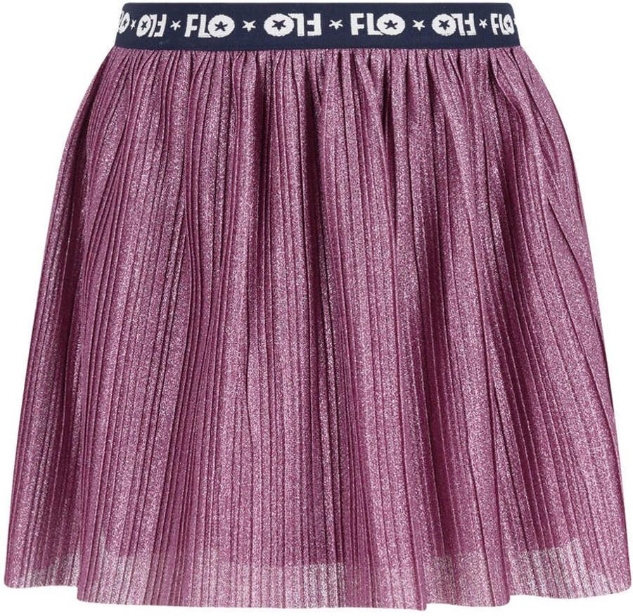 Like Flo midi plissé rok paars