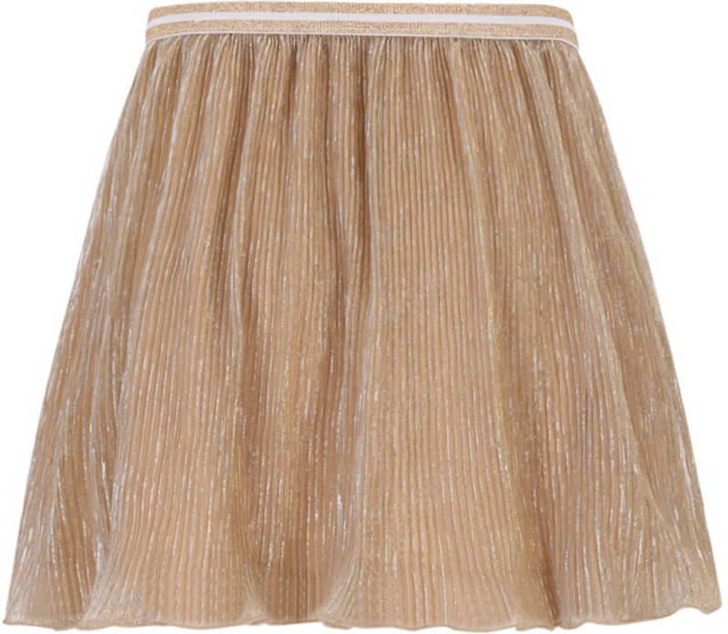 LIKE FLO Meisjes Rokken Sara Flo Plissee Skirt Goud - Foto 4