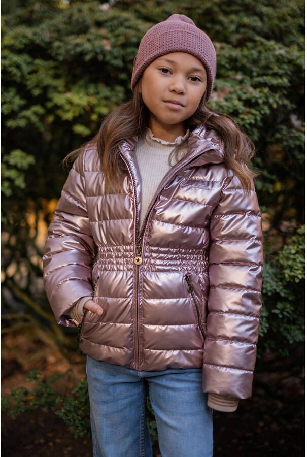 Like Flo quilted winterjas oudroze