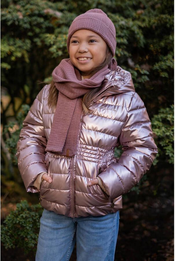 Like Flo quilted winterjas oudroze - Foto 3