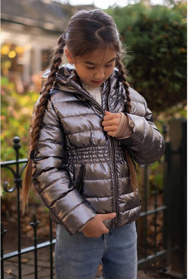 Like Flo quilted winterjas zilver