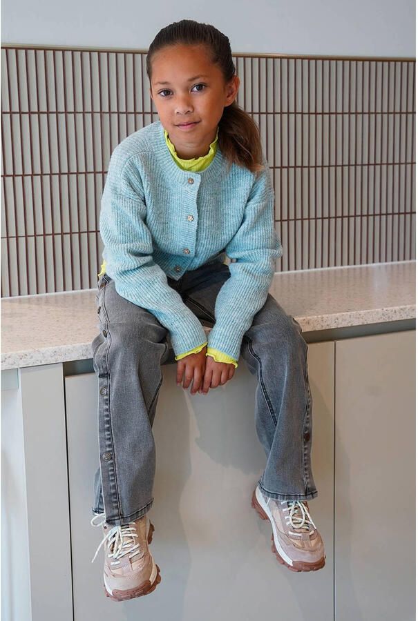 Like Flo getailleerde longsleeve limegroen - Foto 3