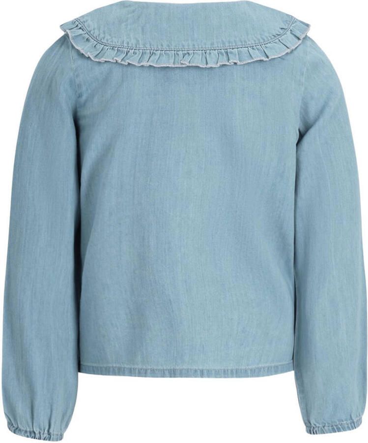 Like Flo rechtvallende blouse met ruches lichtblauw - Foto 2