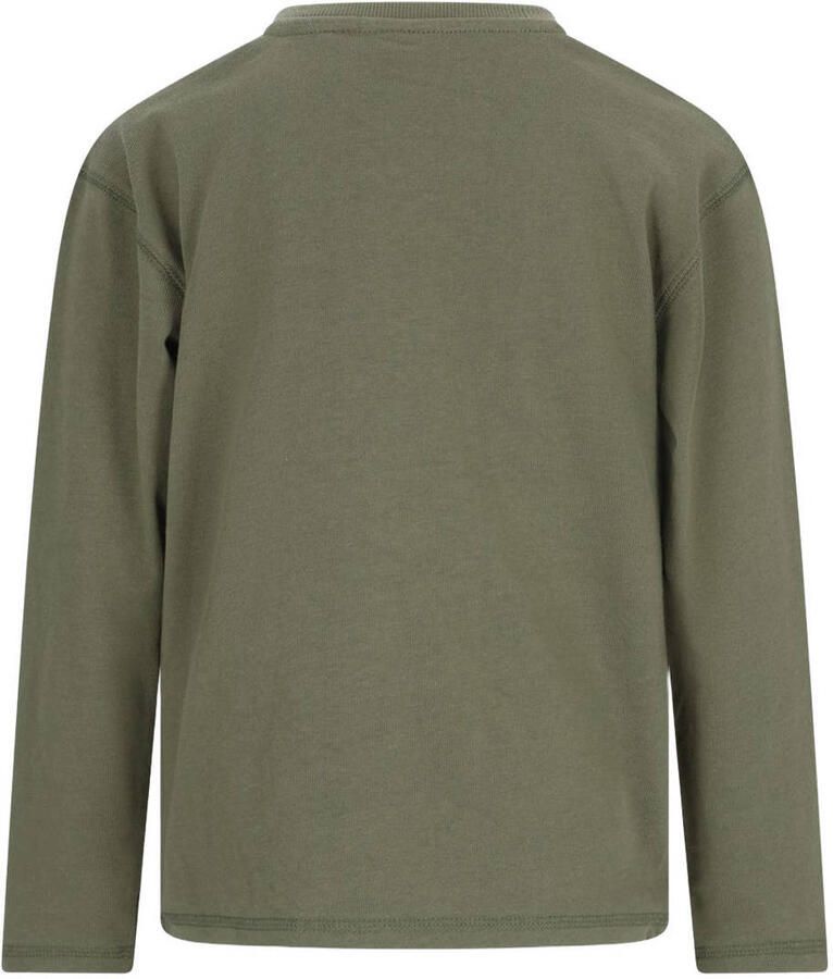 Like Flo rechtvallende longsleeve met print groen - Foto 2