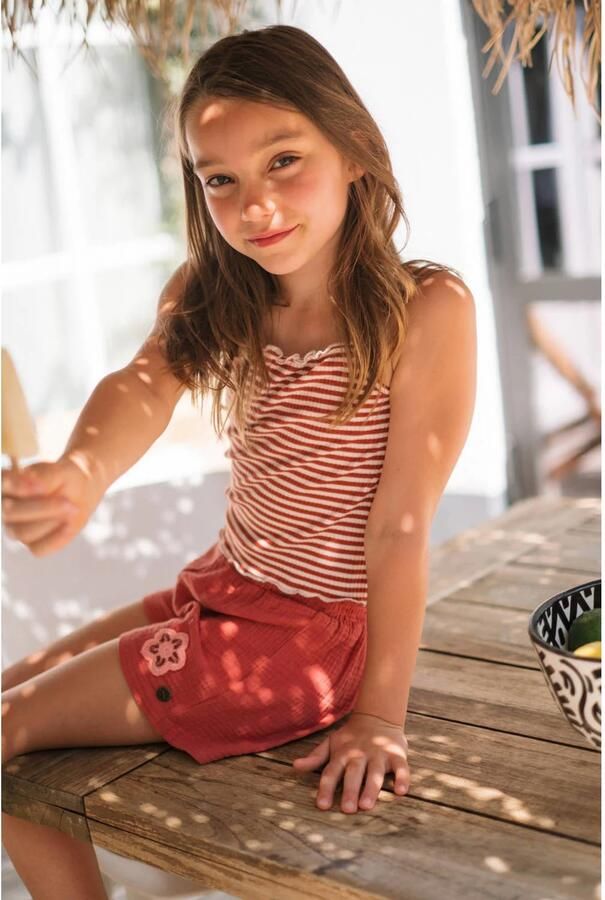 Like Flo regular casual short koraalrood - Foto 2