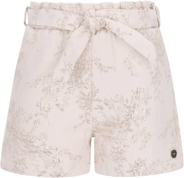 LIKE FLO Meisjes Broeken Fay-linn Flo Girls Jacquard Short Creme - Foto 4