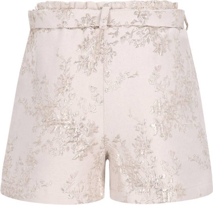LIKE FLO Meisjes Broeken Fay-linn Flo Girls Jacquard Short Creme - Foto 6