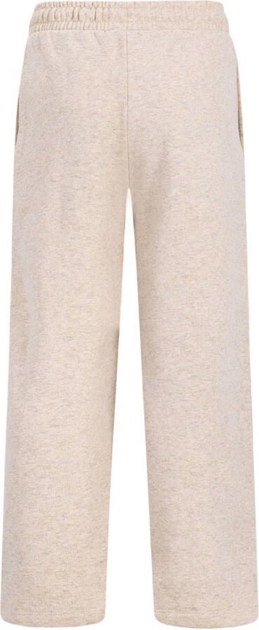 Like Flo regular waist straight leg gemêleerde joggingbroek beige