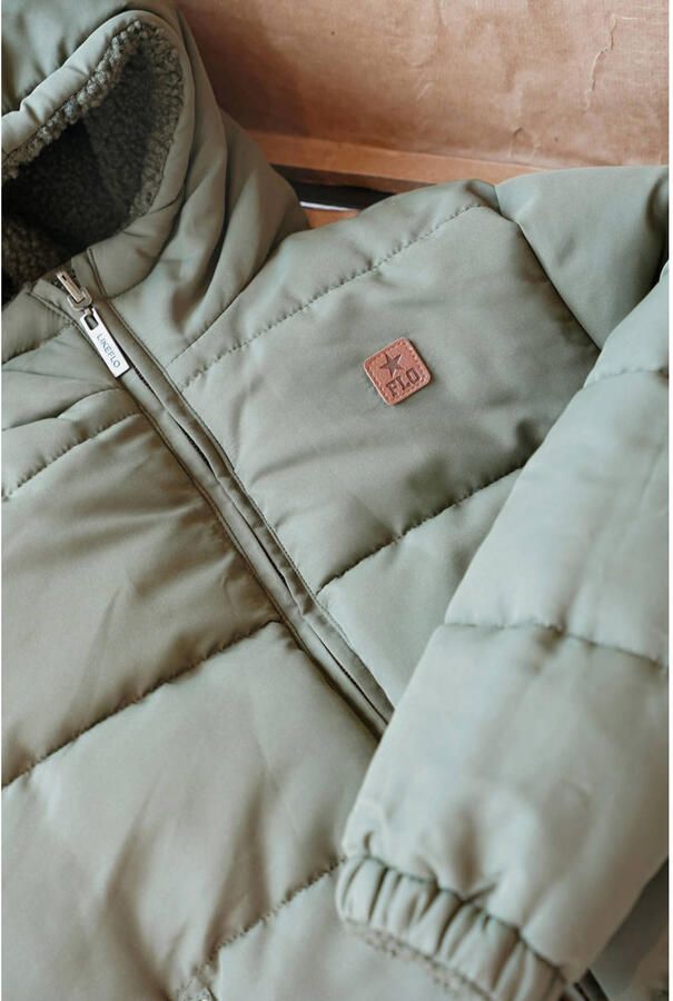 Like Flo reversible teddy winterjas donkergroen - Foto 2