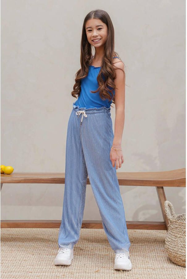 Like Flo spaghettitop blauw - Foto 2